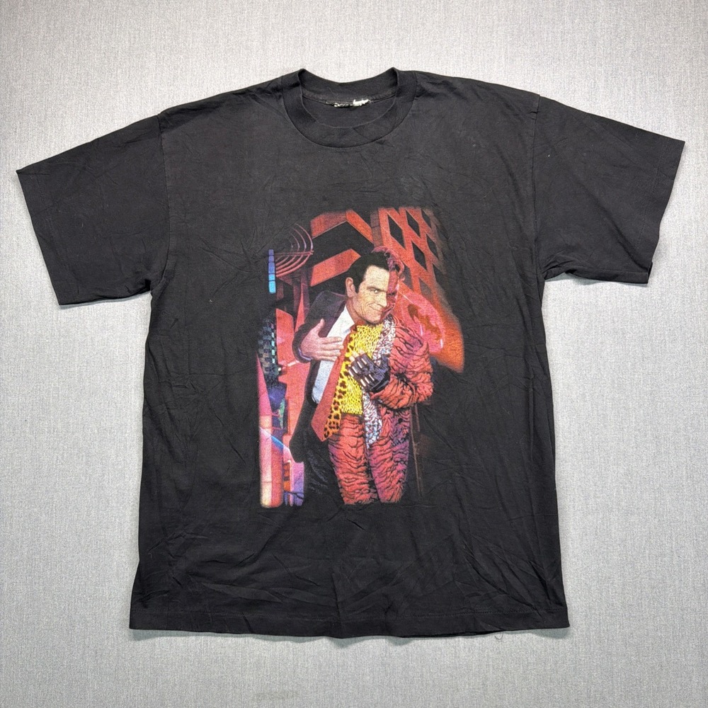 Vintage 90s Harvey Dent Two-Face Batman Forever Movie Promo Tee Size XL